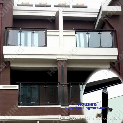 Engineering Tempered Glass Balcony Railing / Balustrade